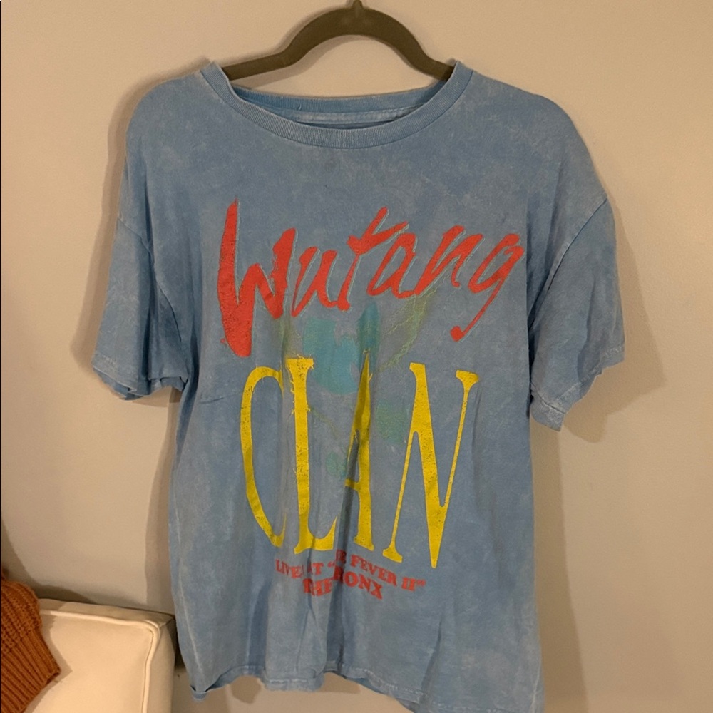 Urban Outfitters Blue Wu-Tang Clan Muscle Tee